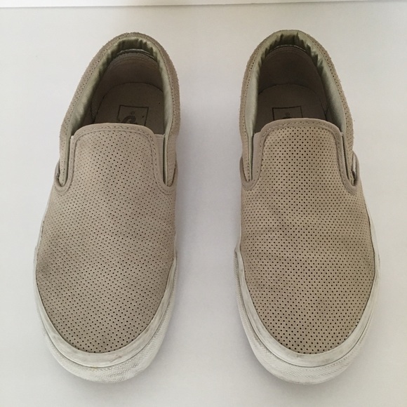 vans perf suede slip on